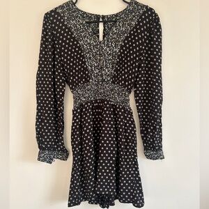 NWOT American Eagle floral black romper